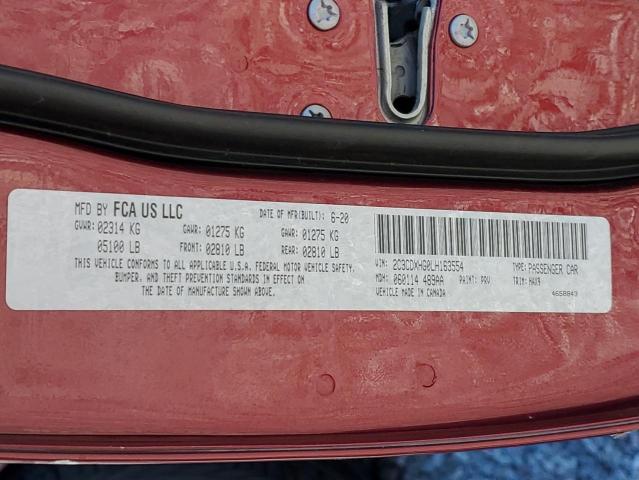 2C3CDXHG0LH163554 Dodge CHARGER GT
