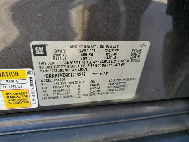 1GKKRTKD9FJ219272 GMC Acadia Denali