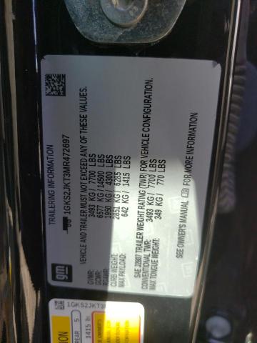 1GKS2JKT3MR472697 GMC YUKON XL DENALI