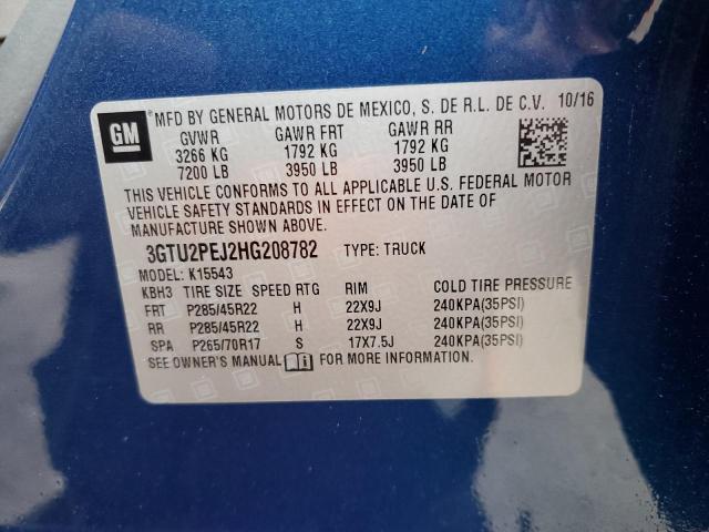 3GTU2PEJ2HG208782 GMC Sierra K1500 Denali