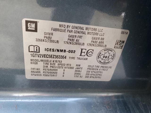 1GTV2VEC5EZ363364 GMC Sierra K1500 Slt