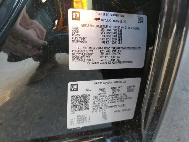 1GTUUCED9PZ171791 GMC Sierra K1500 Elevation