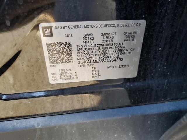 3GKALMEV2JL354392 GMC Terrain Sle