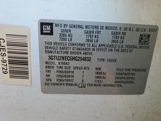 3GTU2NEC6HG294832 GMC Sierra K1500 Slt