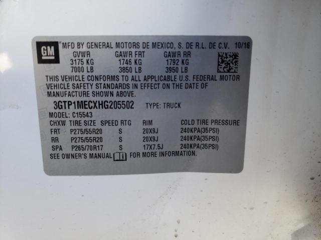 3GTP1MECXHG205502 GMC Sierra C1500 Sle