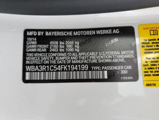 WBA3R1C54FK194199 BMW 435 I