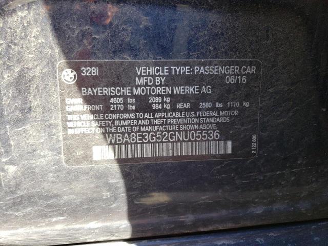 WBA8E3G52GNU05536 BMW 328 Xi Sulev