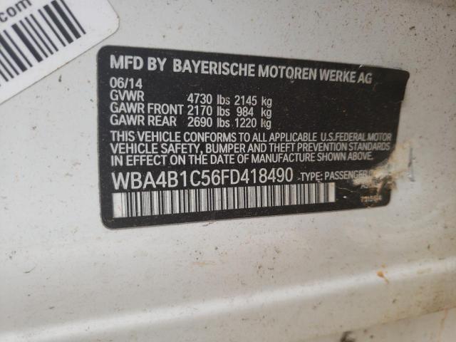 WBA4B1C56FD418490 BMW 435 I Gran Coupe