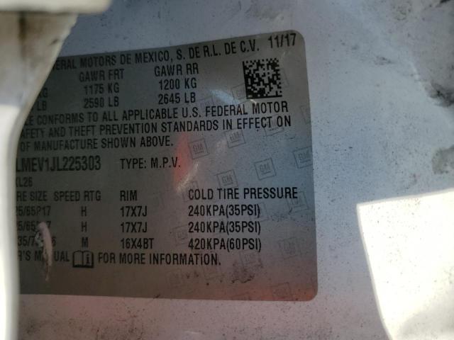 3GKALMEV1JL225303 GMC Terrain Sle
