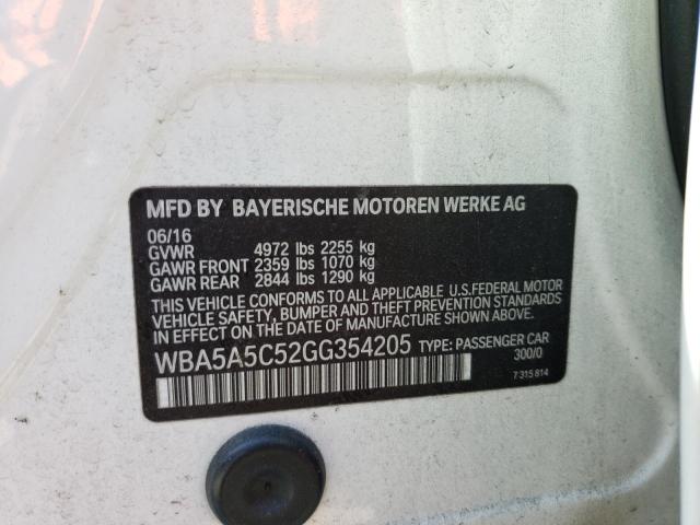 WBA5A5C52GG354205 BMW 528 I