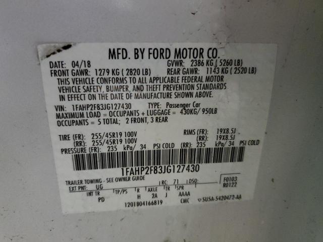 1FAHP2F83JG127430 Ford Taurus Limited