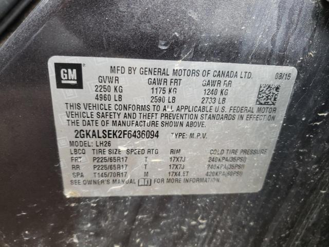 2GKALSEK2F6436094 GMC Terrain Slt