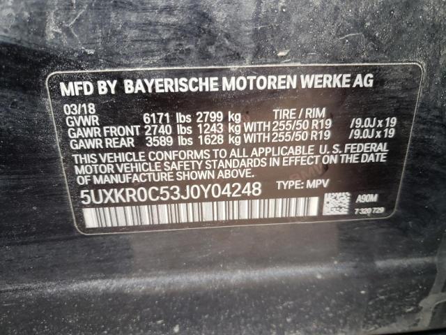 5UXKR0C53J0Y04248 BMW X5 Xdrive35i