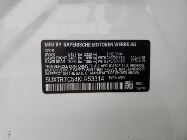 5UXTR7C54KLR53314 BMW X3 Sdrive30i