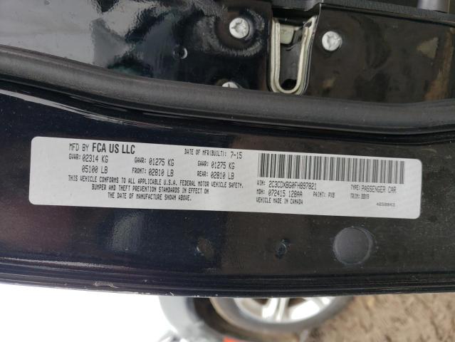 2C3CDXBG0FH897821 Dodge Charger Se