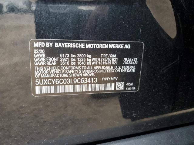 5UXCY6C03L9C63413 BMW X6 Xdrive40i