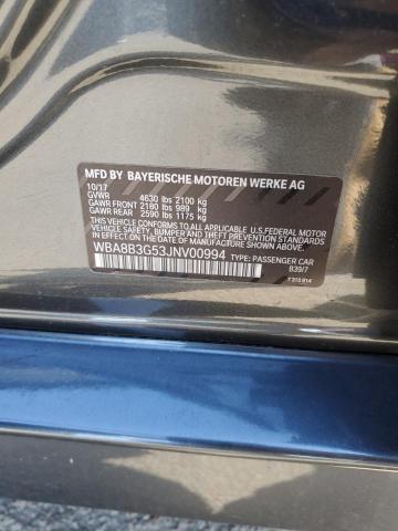 WBA8B3G53JNV00994 BMW 340 I