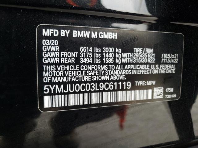 5YMJU0C03L9C61119 BMW X5 M