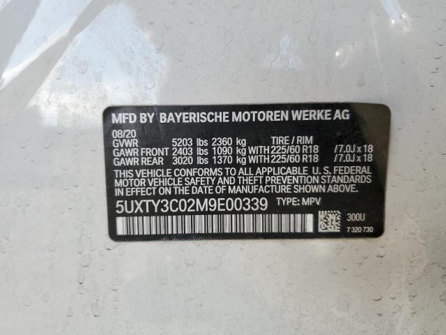 5UXTY3C02M9E00339 BMW X3 Sdrive30i