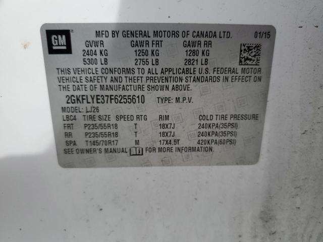 2GKFLYE37F6255610 GMC Terrain Slt