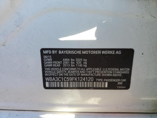 WBA3C1C59FK124120 BMW 328 I Sulev