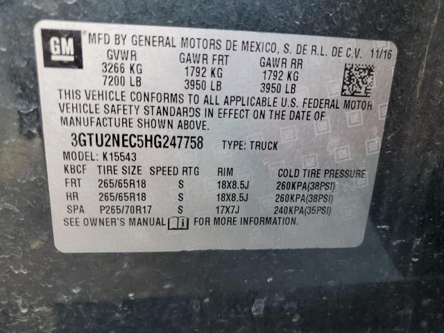 3GTU2NEC5HG247758 GMC Sierra K1500 Slt