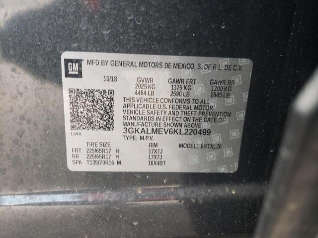 3GKALMEV6KL220499 GMC Terrain Sle