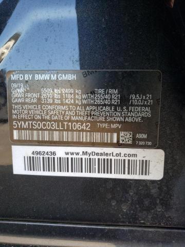 5YMTS0C03LLT10642 BMW X3 M Competition