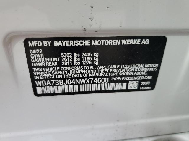 WBA73BJ04NWX74608 BMW 540 XI