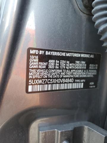 5UXWZ7C5XH0V84840 BMW X3 Sdrive28i