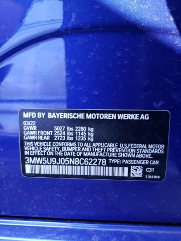 3MW5U9J05N8C62278 BMW M340XI