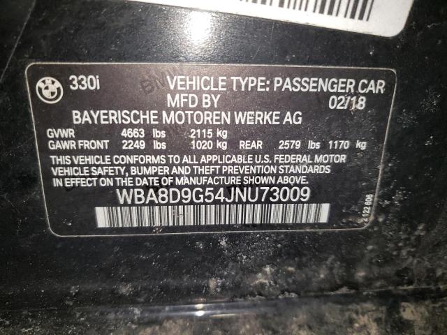 WBA8D9G54JNU73009 BMW 330 XI