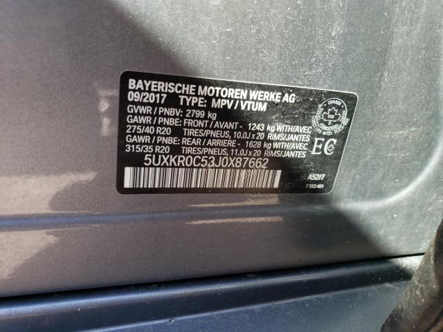 5UXKR0C53J0X87662 BMW X5 Xdrive35i