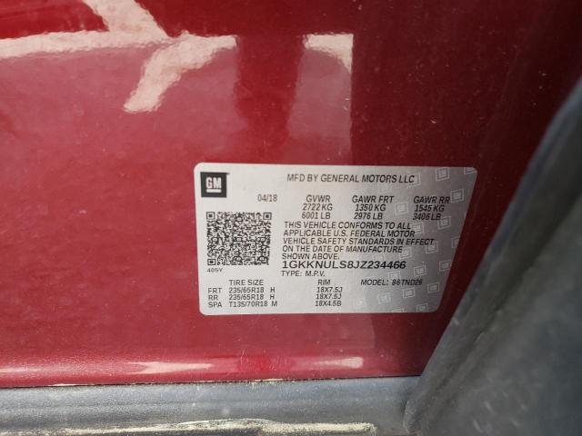 1GKKNULS8JZ234466 GMC Acadia Slt-1