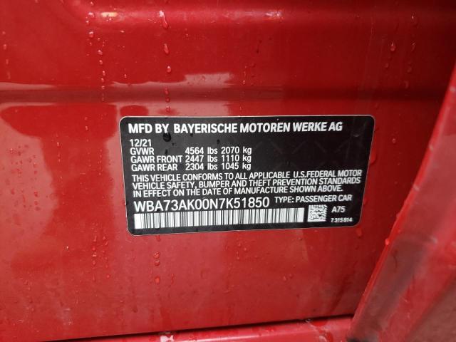 WBA73AK00N7K51850 BMW 228XI