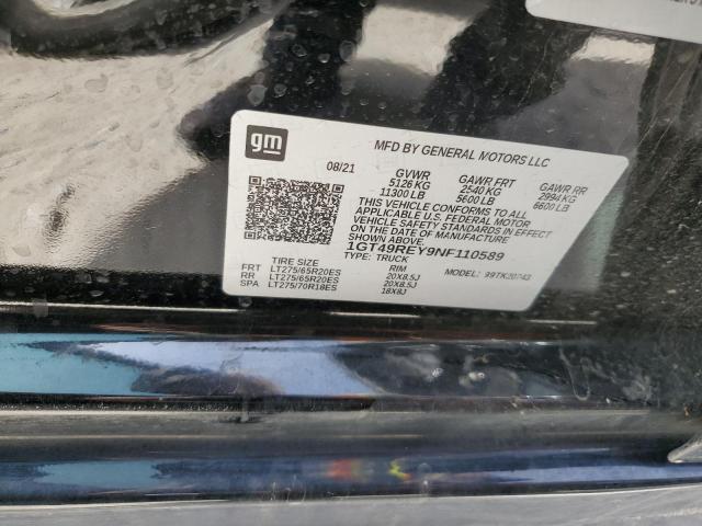 1GT49REY9NF110589 GMC Sierra K2500 Denali