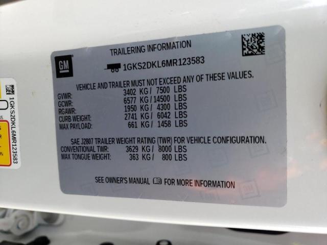 1GKS2DKL6MR123583 GMC YUKON DENALI