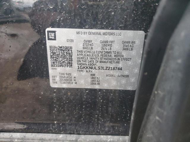 1GKKNULS3LZ218744 GMC ACADIA SLT