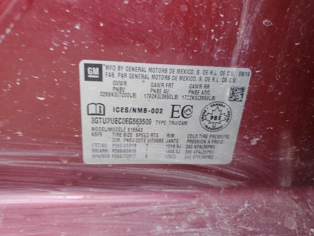 3GTU2UEC0EG563509 GMC Sierra K1500 Sle