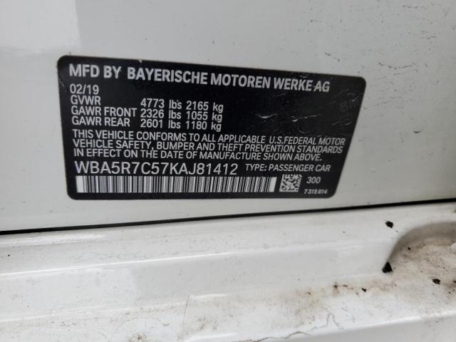 WBA5R7C57KAJ81412 BMW 330XI