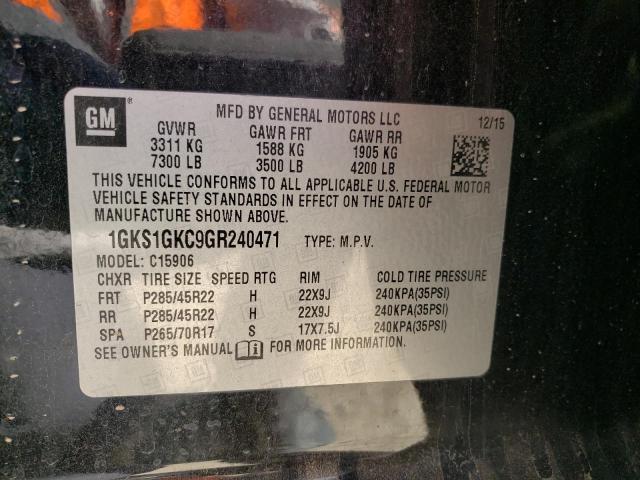 1GKS1GKC9GR240471 GMC Yukon Xl C1500 Slt