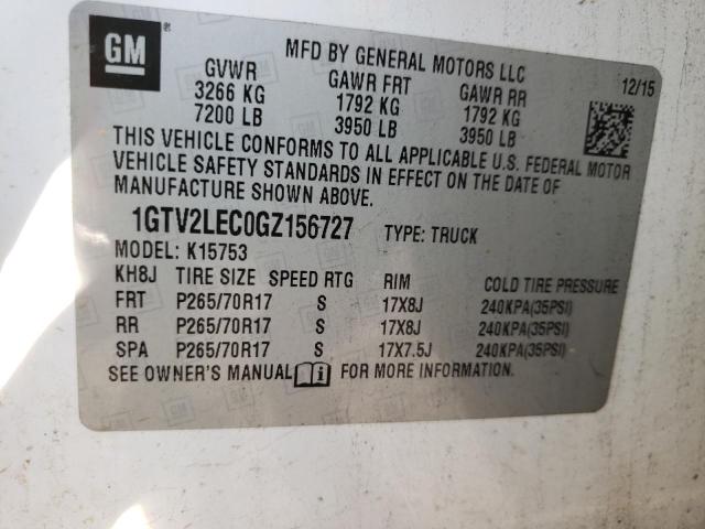 1GTV2LEC0GZ156727 GMC Sierra K1500