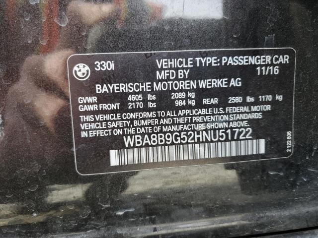 WBA8B9G52HNU51722 BMW 330 I