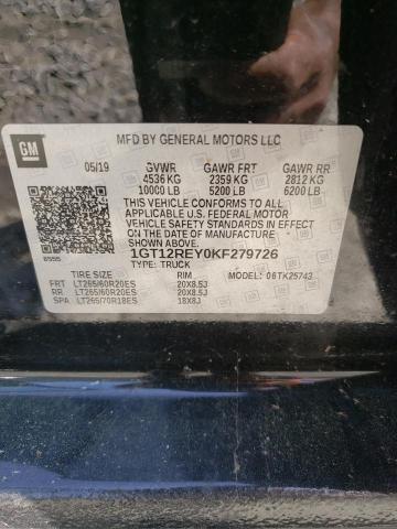 1GT12REY0KF279726 GMC Sierra K2500 Slt