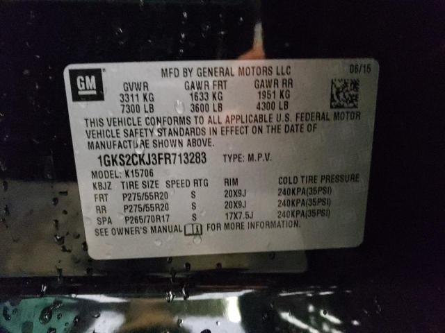 1GKS2CKJ3FR713283 GMC YUKON DENALI