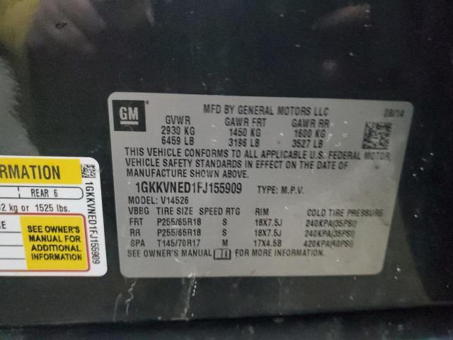 1GKKVNED1FJ155909 GMC ACADIA SLE