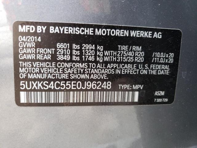 5UXKS4C55E0J96248 BMW X5 Xdrive35d