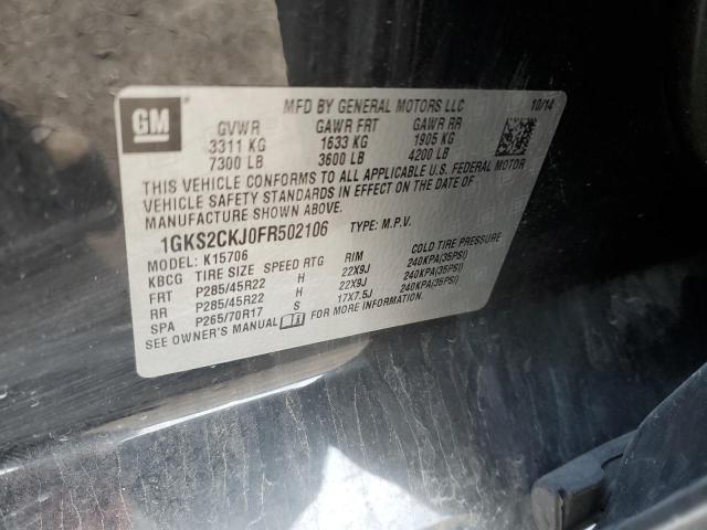 1GKS2CKJ0FR502106 GMC YUKON DENALI
