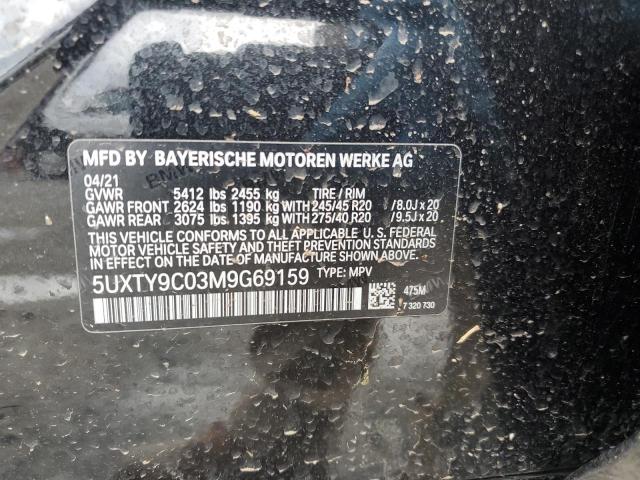 5UXTY9C03M9G69159 BMW X3 Xdrivem40i