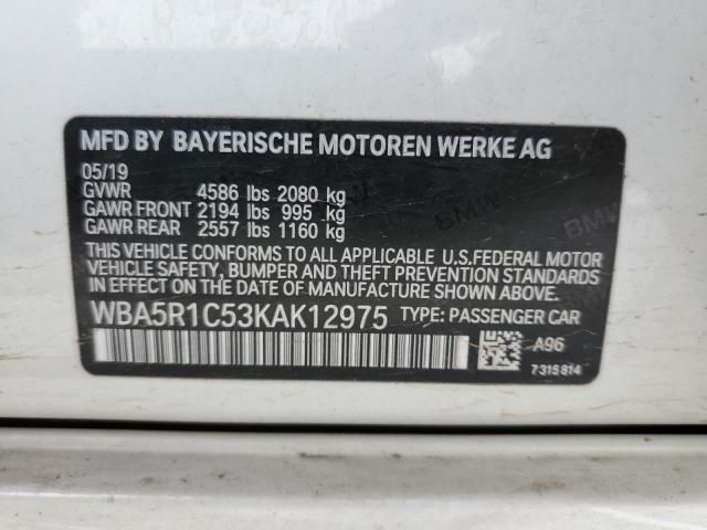 WBA5R1C53KAK12975 BMW 330I